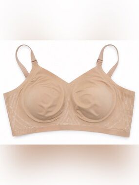 Honeylove Nude Seamless Wireless Comfort Bra- Silhouette w/Removal Pads 2X